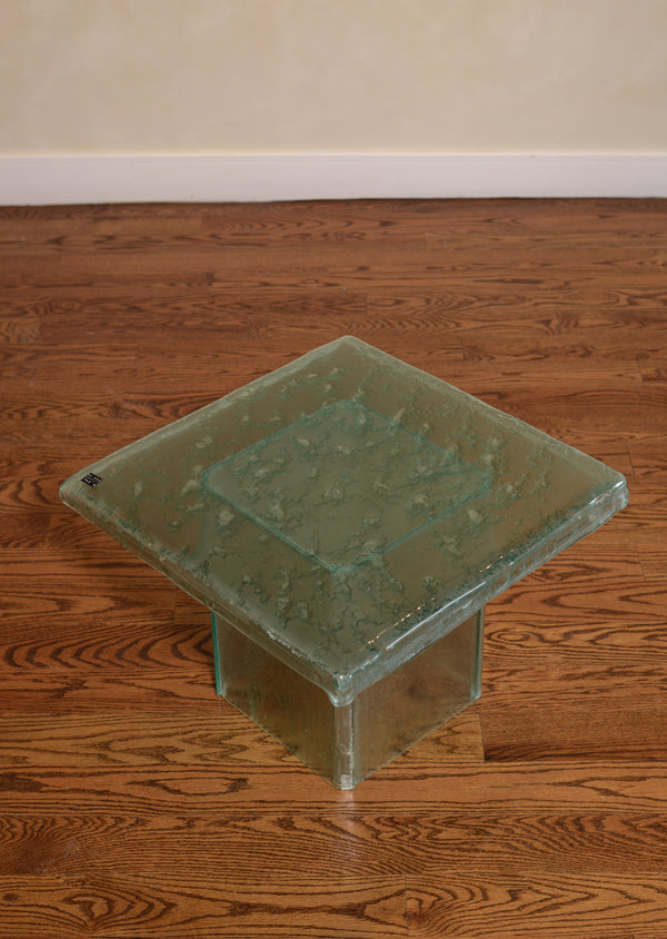 Melting Glass Side Table (small)
